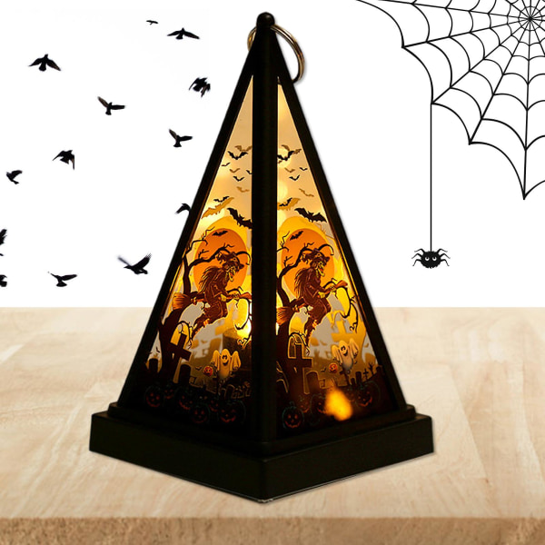 LED Nattlampe med Hodeskalle Halloween Gresskar Nattlys Bærbar Soverom Sengelamper Bursdagsgaver til Jenter Gutter Skeleton