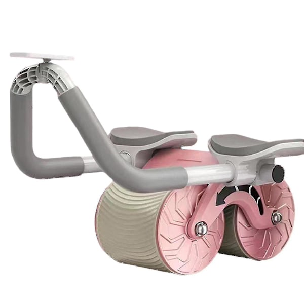 Abdominal Roller Automatisk Tilbakefjæring Trening Abdominal Muskel Artefakt Treningsutstyr Hou pink