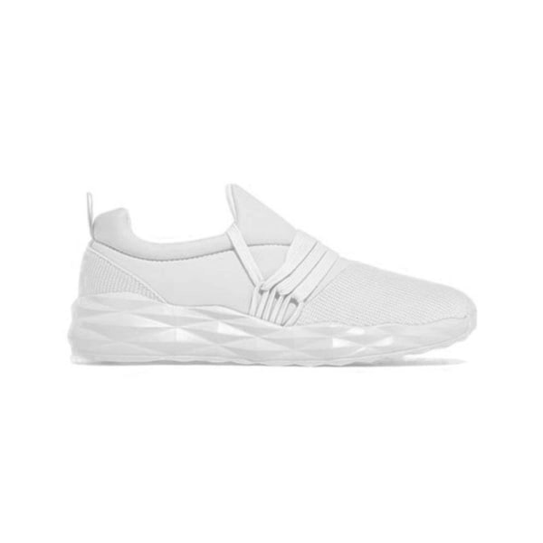 Dame Åndbare Snøresko Sneakers Sport Løbesko White 40