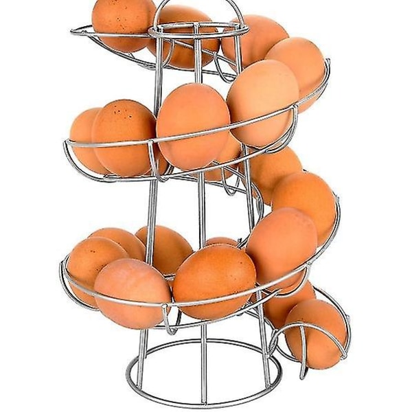 Spiralformad äggförvaringsställ för kök, rymmer upp till ägg White