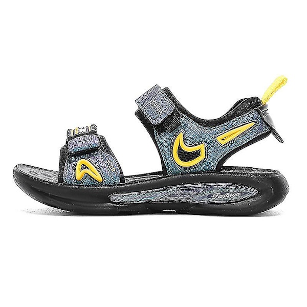 Pojkar Sommar Utomhus Sandaler Fisherman Sandaler Lätta Sport Sandaler 3c8306 BlackYellow 30
