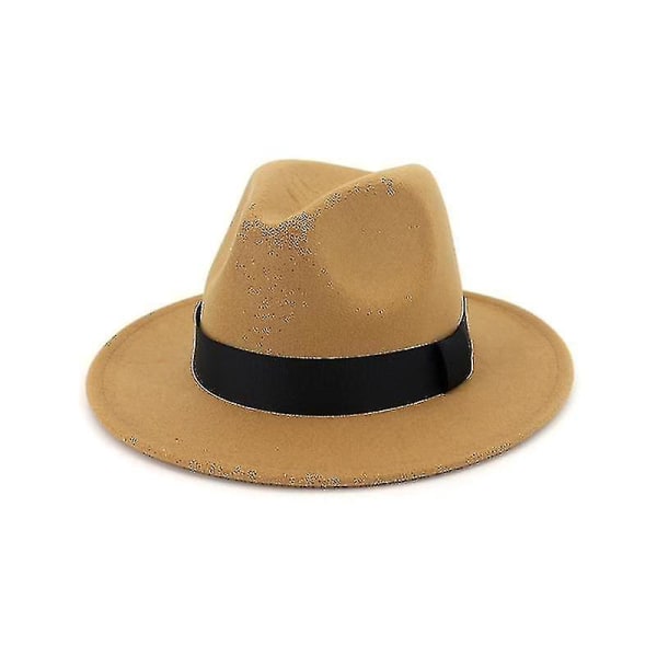 Witner Höst Vintage Fedora Ull, Bred Brätte Topphatt K