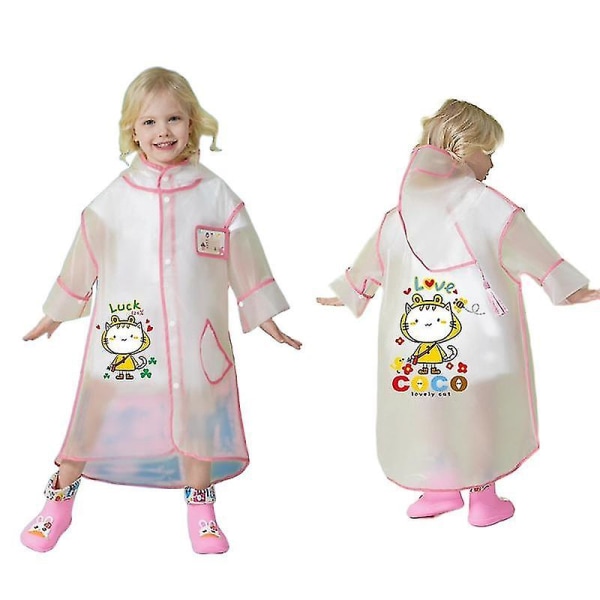 Yksiosainen sarjakuva dinosaurus lasten vedenpitävä poncho Lucky Cat XL