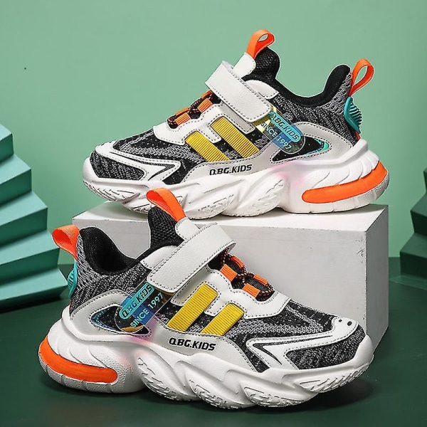 Børnesneakers Fly Weaving Løbesko Mode Sportssko 36