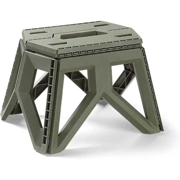 Hopfällbar Pall Hopfällbar Stegpall För Barn Och Vuxna Pallstol För Camping Fiske Hem Kök Army Green S
