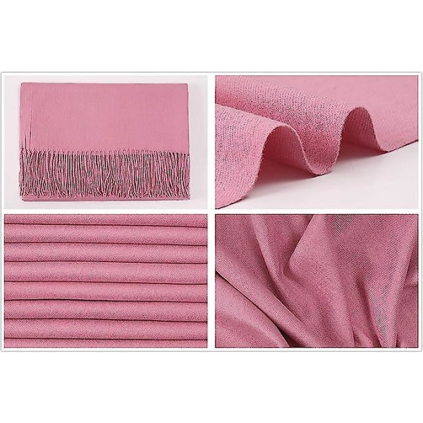Skjerf for kvinner, kasjmir sjal, og emballasje for kvinners vinterbryllupsskjerf Beige