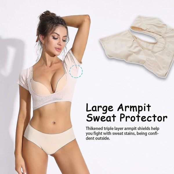 Svettvest for armhuler, pustende svettebeskyttende undertøysvest, vaskbare armhuleinnlegg, vaskbare armhuleinnlegg White M