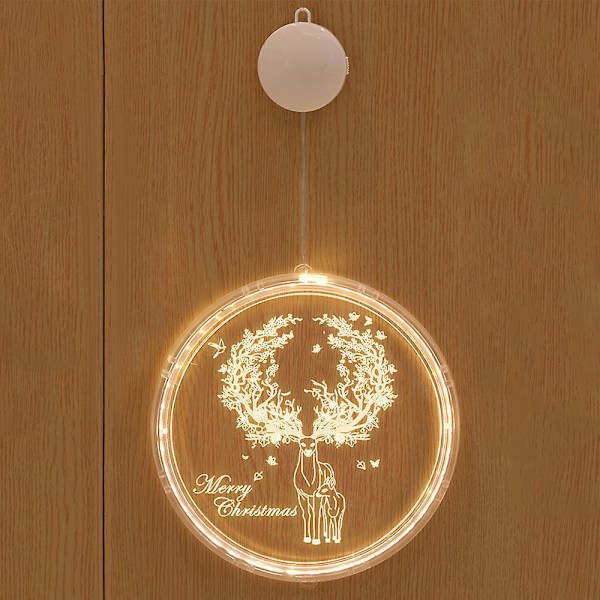 Jul Fairy Ljusslinga Dekor Dörr Fönster Lampa Julgran Ornament C