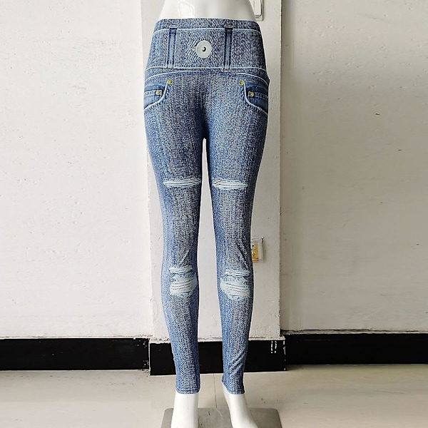 Yoga Jeans til Kvinder, Viser Slank Krop, Stærk Elasticitet, Bukser Til Daglig Udendørs Shopping 1604 L