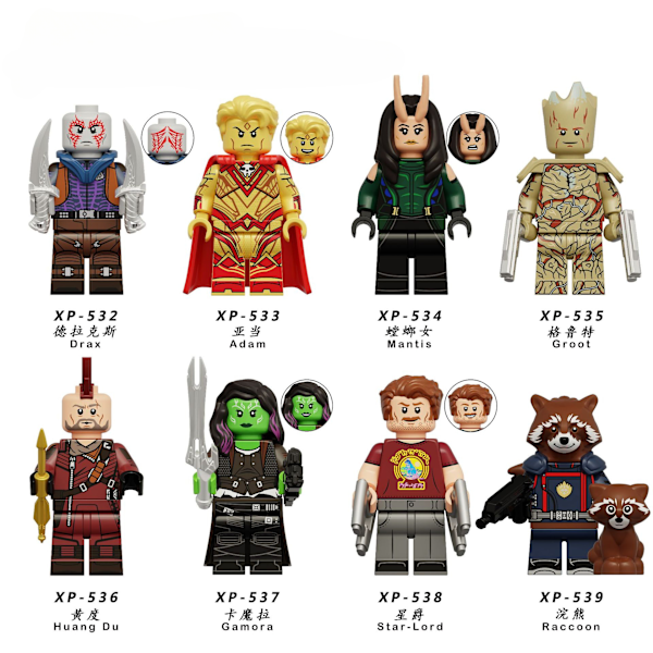 Guardians of the Galaxy 3 Rakennuspalikka Nuket 8KPL