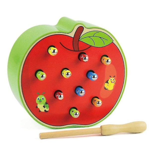 Magnetisk insektfångande brädspel, frukträkningsspel-(äpple)