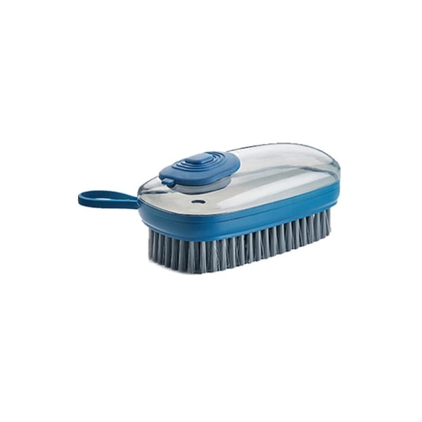 Multifunktionell flytande rengöringsborste Bärbar hushållsdiskborste för badrumskök Blue