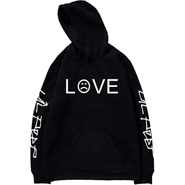 Unisex Hettegenser Kjærlighetstrykk Mote Sport Hip Hop Hettegenser Genser Lommejakke Pullover Topper S L