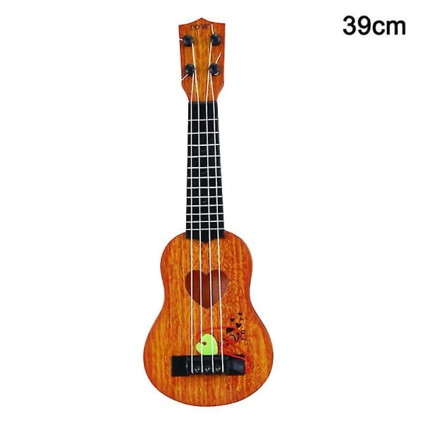 Klassisk Ukulele Gitarr Pedagogiskt Musikinstrument Leksak För Barn Tidig Utbildning 39cm Off-white