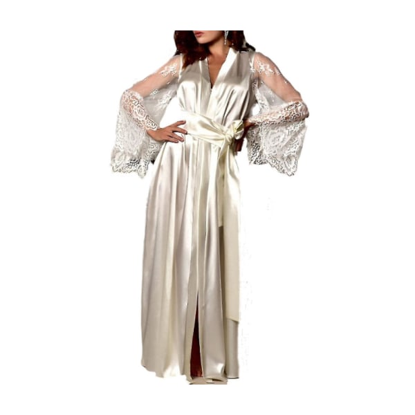 Imitat Ice Silk pyjamas White S