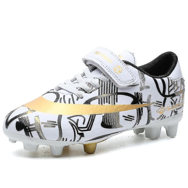 Fotballsko for barn, gutter og jenter, ankelstøvler, fotballsko for gress, trening, sportssko, sneakers Yjx157a Red 33
