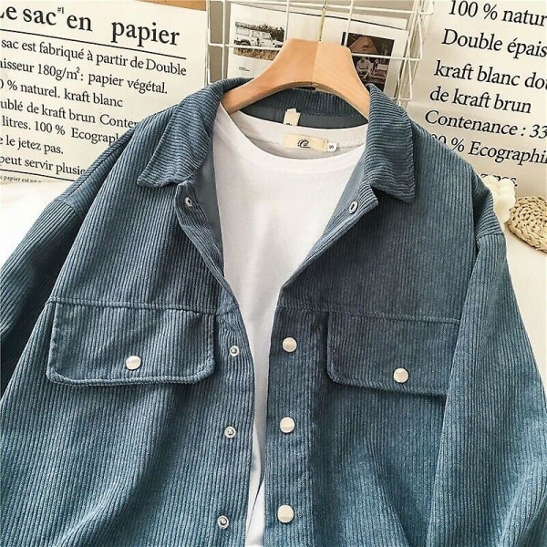 Naisten vakosamettinen retro-paita takki päällystakki pusero kiristysnyörillä rento-3 XL