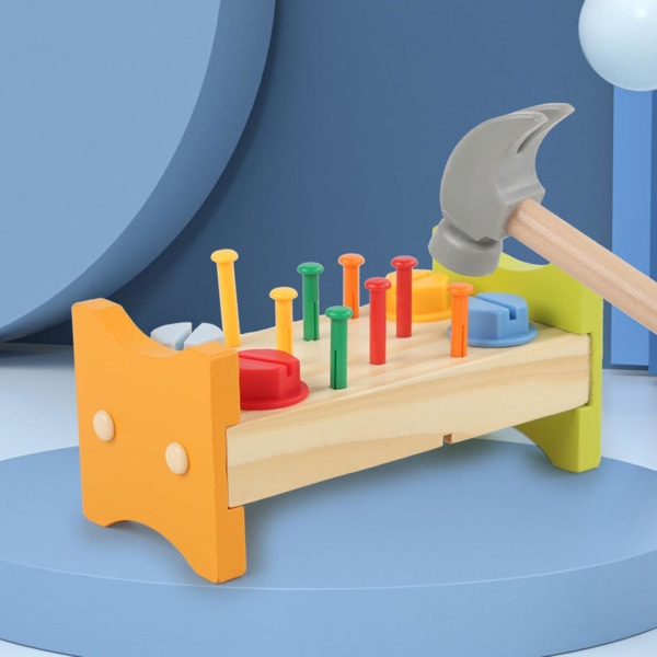 Barnens träreparationsset leksak hushållslaminat reparationsset leksak barn leksak verktyg roliga leksaker A