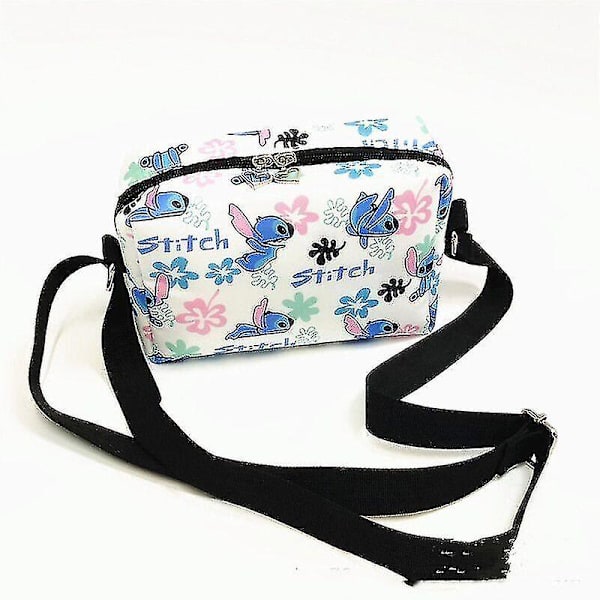 Vattentät Lilo Stitch Crossbody Väska Plysch Handväska Messenger Leksak Present Axelväskor_tmall White