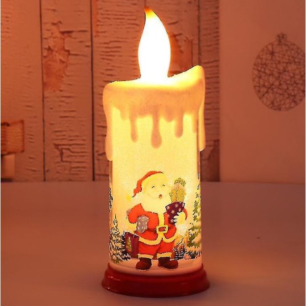 2 st juldekoration LED-ljus simulerad låga