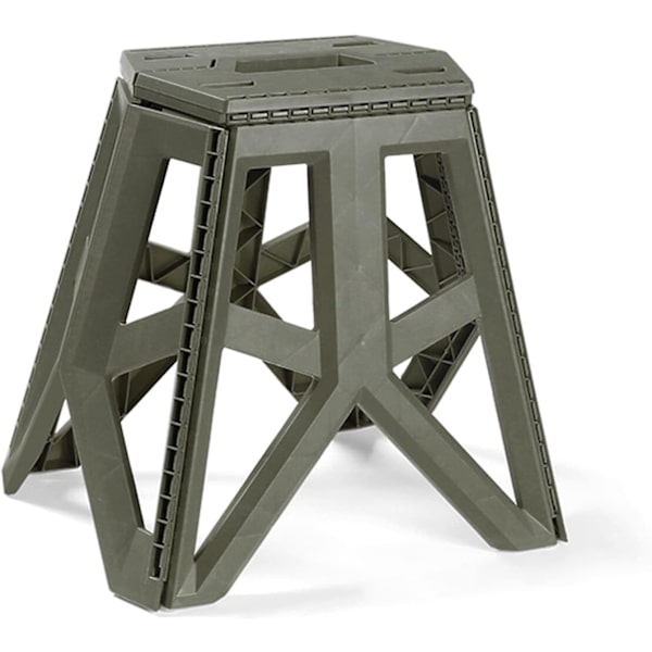 Hopfällbar Pall Hopfällbar Stegpall För Barn Och Vuxna Pallstol För Camping Fiske Hem Kök Army Green L