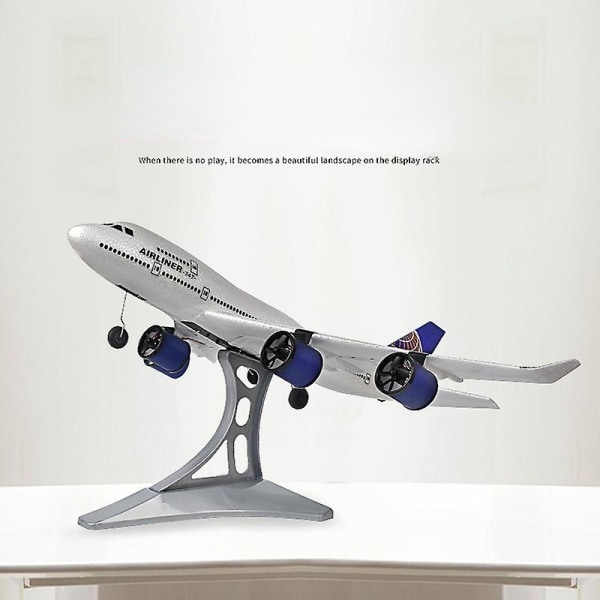 Boeing 747 Flygplansmodell Ultralätt Ving Skumkropp 4 Motorer Fjärrkontroll Flygplansmodell Leksaksflygplan