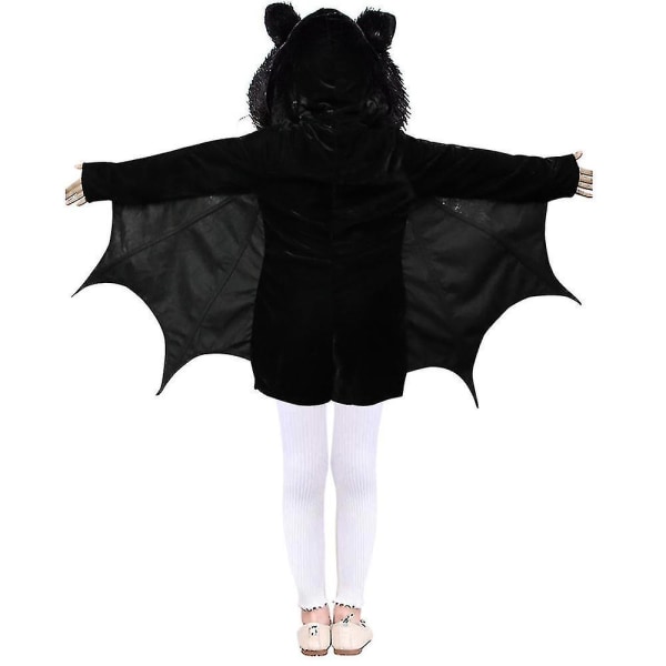 Lasten Lepakkoasu Haalari Cosplay Halloween-asu 120(120-130CM)