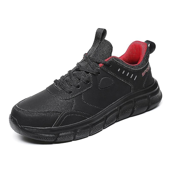 Ny Trend Herre Lettvekts Joggesko Pustende Løpesko Mote Sportssko 3ds825 BlackRed 44