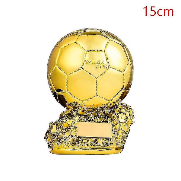 Europeisk fotboll Golden Ball Trophy Souvenir Fotbollstävlingspris Fans Present 15CM