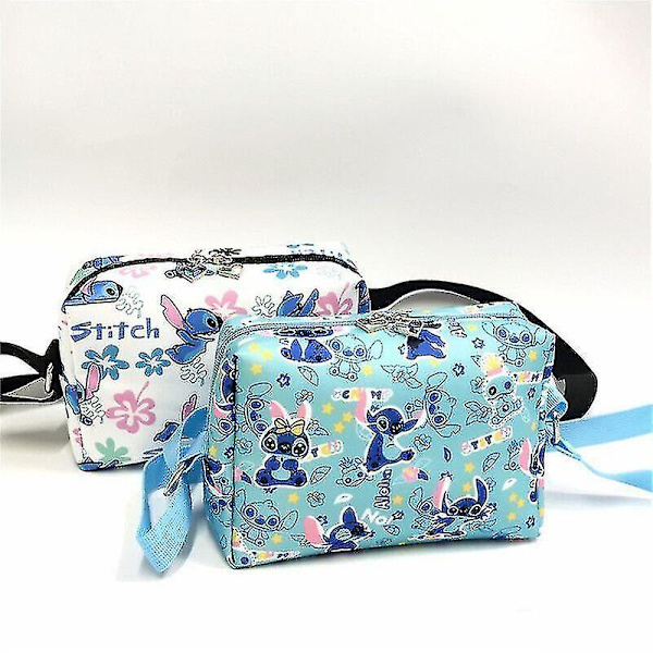 Vattentät Lilo Stitch Crossbody Väska Plysch Handväska Messenger Leksak Present Axelväskor_tmall White