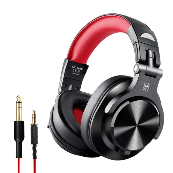 A70 Bluetooth Over Ear-hörlurar, trådlösa hörlurar Hi-Res röd