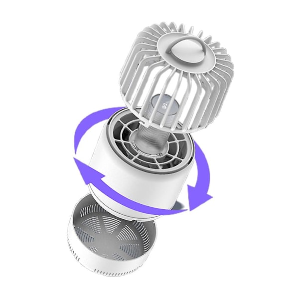 Elektrisk 365nm UV LED Lampa Myggdödare Insektsdödare Skadedjursfälla Flugfångare Uppladdningsbar