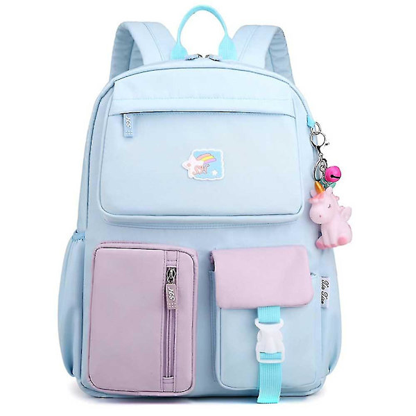 Student Bookbag Med Stort Fack blå