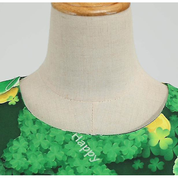 Naisten St. Patrick's Day Retro Lyhythihainen Iso Hame Mekko XS