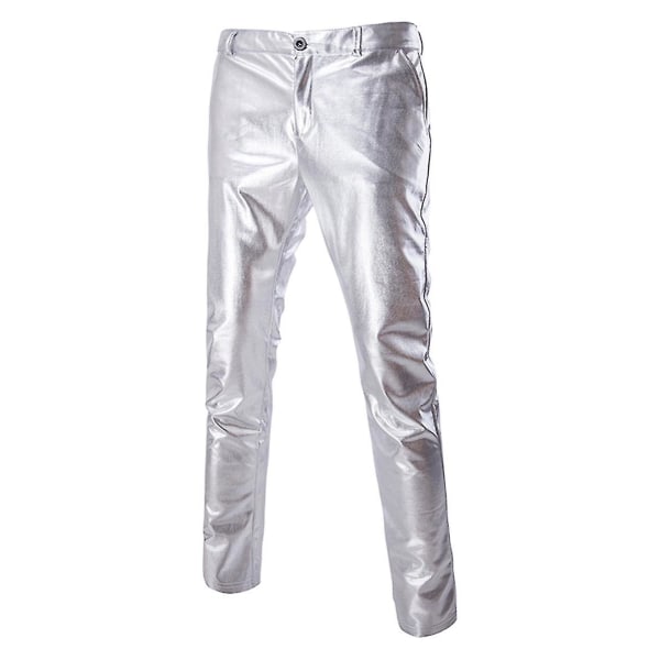 Herr Mid-waist Casual Byxor Silver M