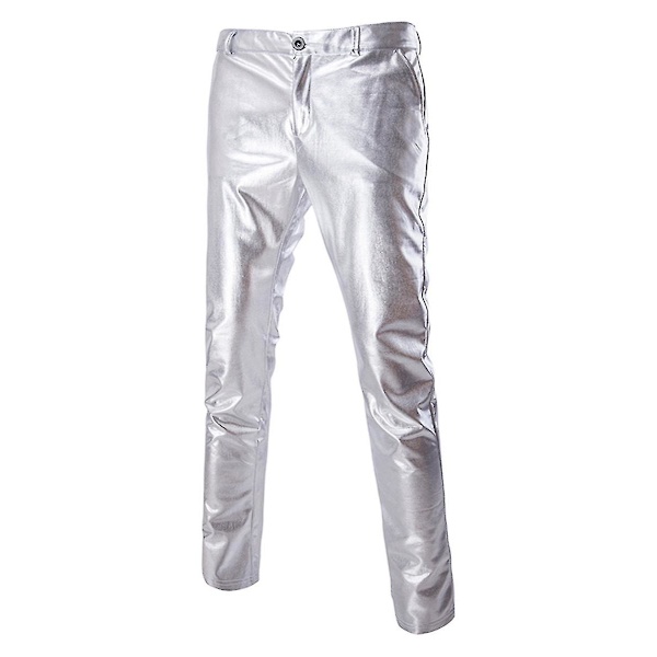 Miesten normaalikorkuinen vapaa-ajan housut Silver XL
