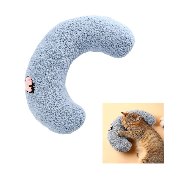 Liten Pute For Katter Ultra Myk Fluffy Beroligende Kjæledyrleke Halv Smultring Cuddler 3 farger blue