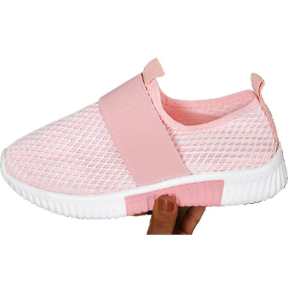 Dam Mesh Andningsbara Tränare Gym Slip On Sneakers Sports Sock Shoes Pink EU 40