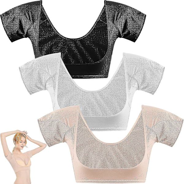 Svedundertrøje til armhuler, åndbar svedbeskyttende undertrøje, vaskbare armhuleindlæg, vaskbare armhuleindlæg Skin color XL