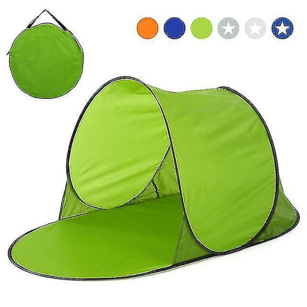 Automatisk utomhuscampingtält Vattentätt Anti Uv Strandtält Ultralätt Pop Up Tält Sommar Green
