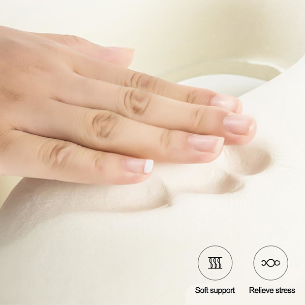 Resekudde Memory Foam Nackkudde, bekvämt och andningsbart U-format huvud- och nackstöd Hidden green