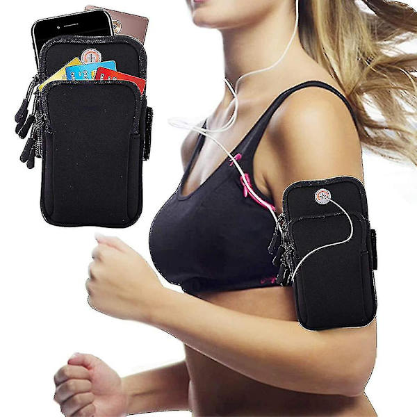 Universellt Löpararmband, Arm Mobiltelefonhållare Sportarmband För Löpning, Fitness Och Gymträning Blue