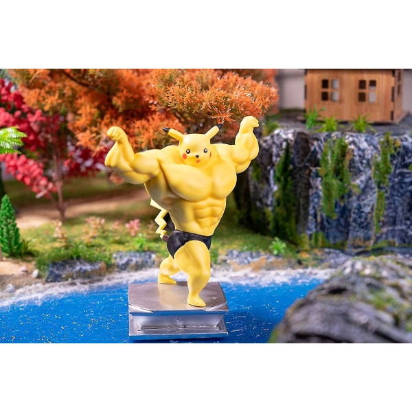 Anime Gk Pikachu Bulbasaur Statyett Figur Samlarobjekt Kroppsbyggnadsserie Pikachu