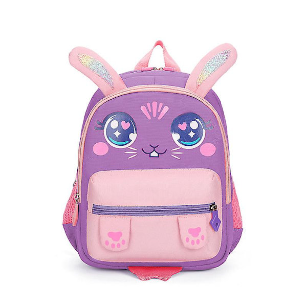 Søt tegneserie-skolesekk for barnehage Light Purple