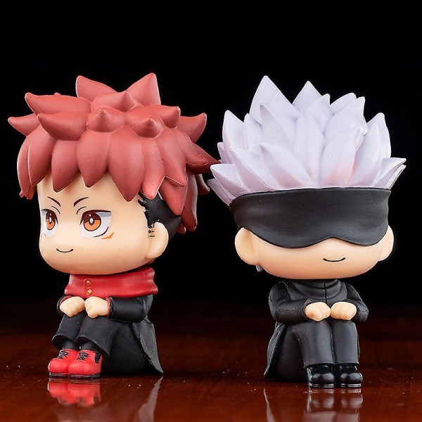 10 cm Q Version Anime Figur Legetøj Anime Jujutsu Kaisen Figur Yuji Itadori Gojo Satori Pvc Action Figur Legetøj Børnegave Gojo Satoru 1