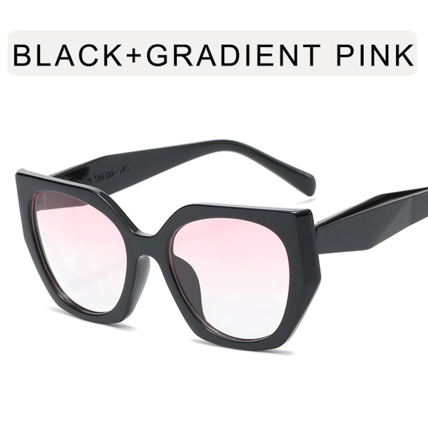 Stora bågar Cat Eye datorglasögon Lättvikts Anti Eyestrain Glare Spegelglasögon för damer Trendig dekoration Bright Black Frame