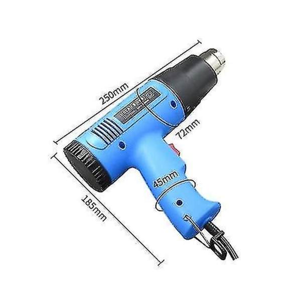 2000w Varmepistol Professionel Elektrisk Varmluftpistol Hurtig Opvarmning Variable Temperaturer Med 2-temp Indstillinger
