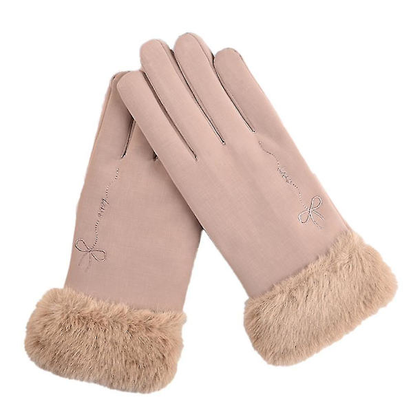Skiløb Anti-slip Dame Vinter Ski Vandtætte Vindtætte Sne Varme Handsker Khaki