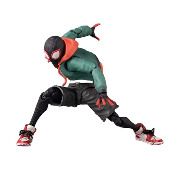 Spider-Man: Into The Spider-Verse Miles Morales Sentinel SV Superhelte Led Flytbar Figur Samlerobjekt Model Action Figur Model