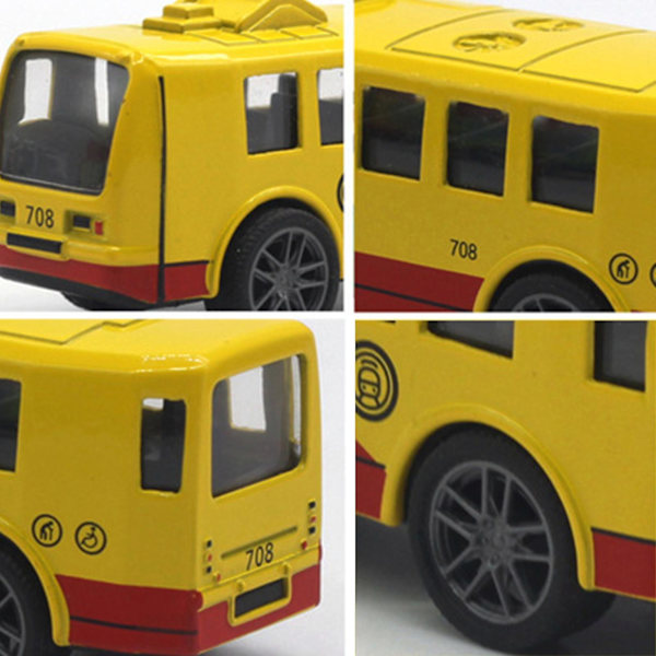 6 stk. Tram Model Lille Størrelse Træk Tilbage 1:60 Børn Pædagogisk Legetøj Til Gave